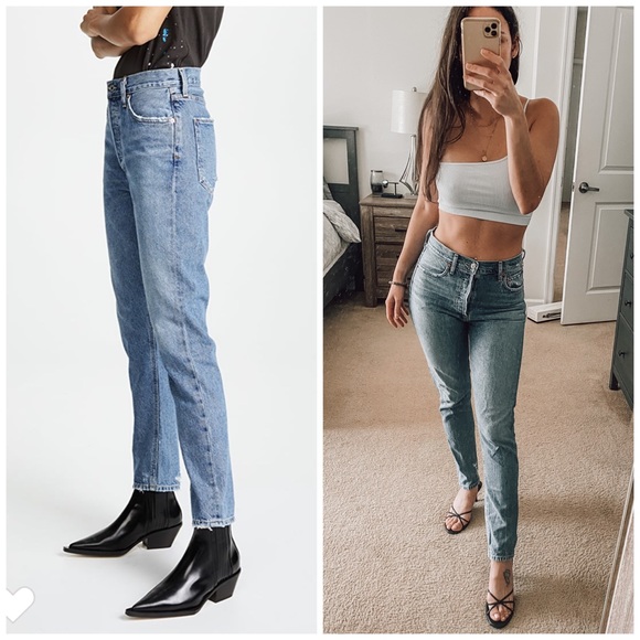 agolde jamie high rise passenger